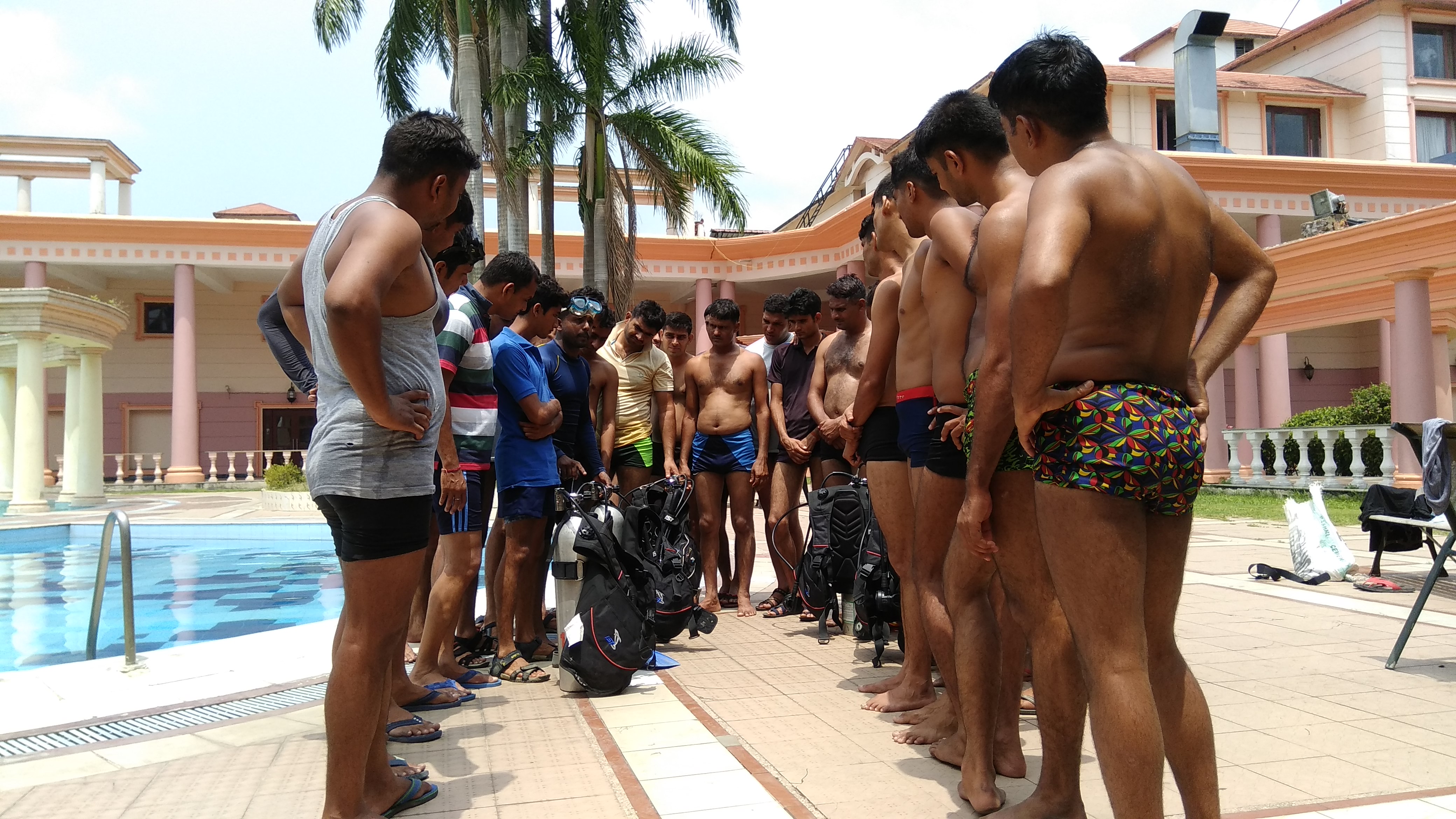 Rescue Diving Training at Pool